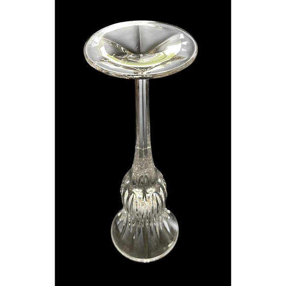 2 Mikasa Crystal 1" Candle Stick Holders Icicles Pattern Made In Germany 8" Tall - Picture 6 of 6